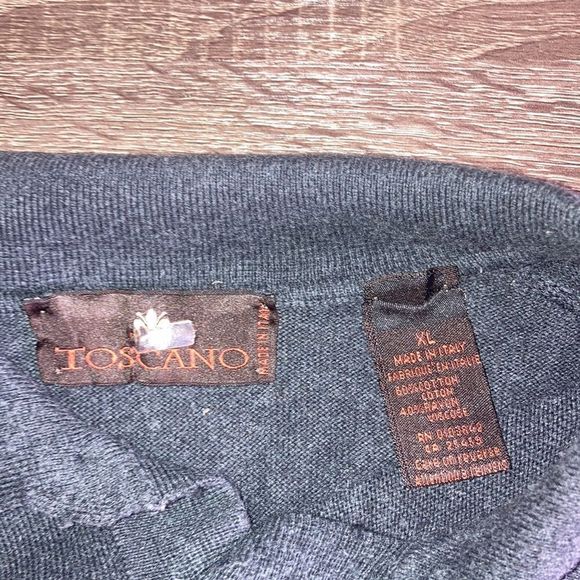 Mens XL Tascano Gray Sweater - Picture 3 of 7